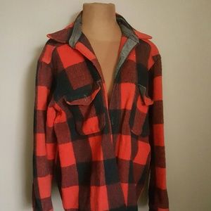 Woolrich red & black plaid jacket